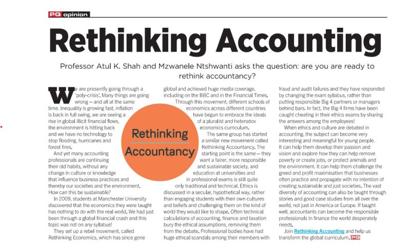 Rethinking Accounting