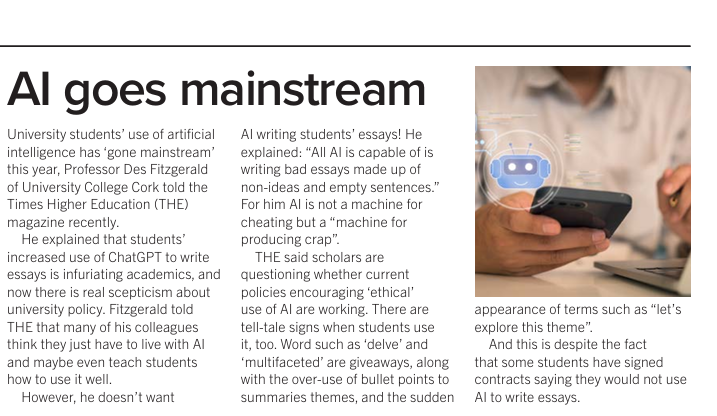 AI has gone mainstream in UK universities